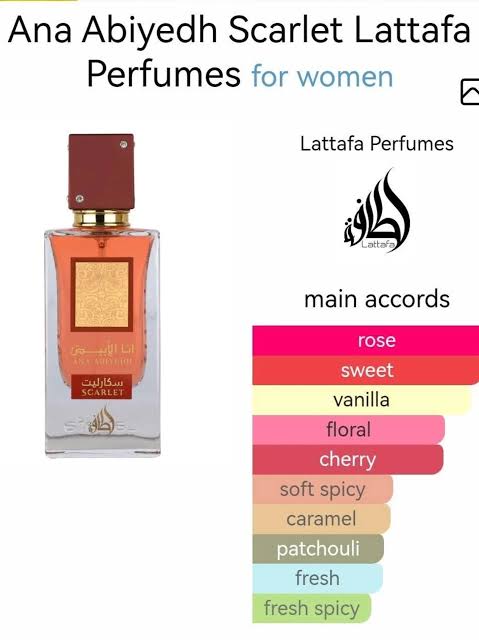 Ana Abiyedh Scarlet By Lattafa Perfumes for women