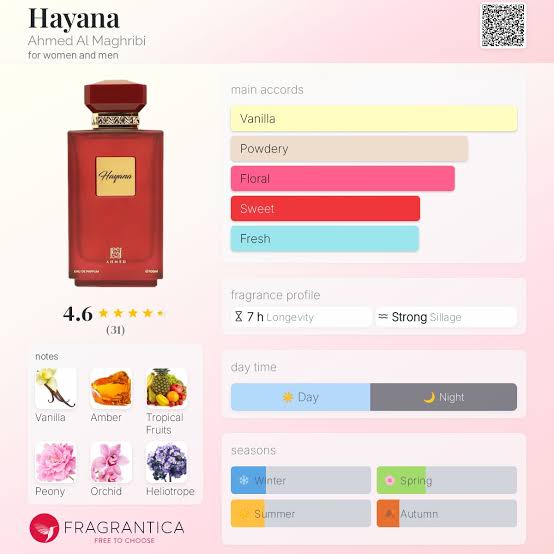 Hayana Ahmed Al Maghribi for women and men